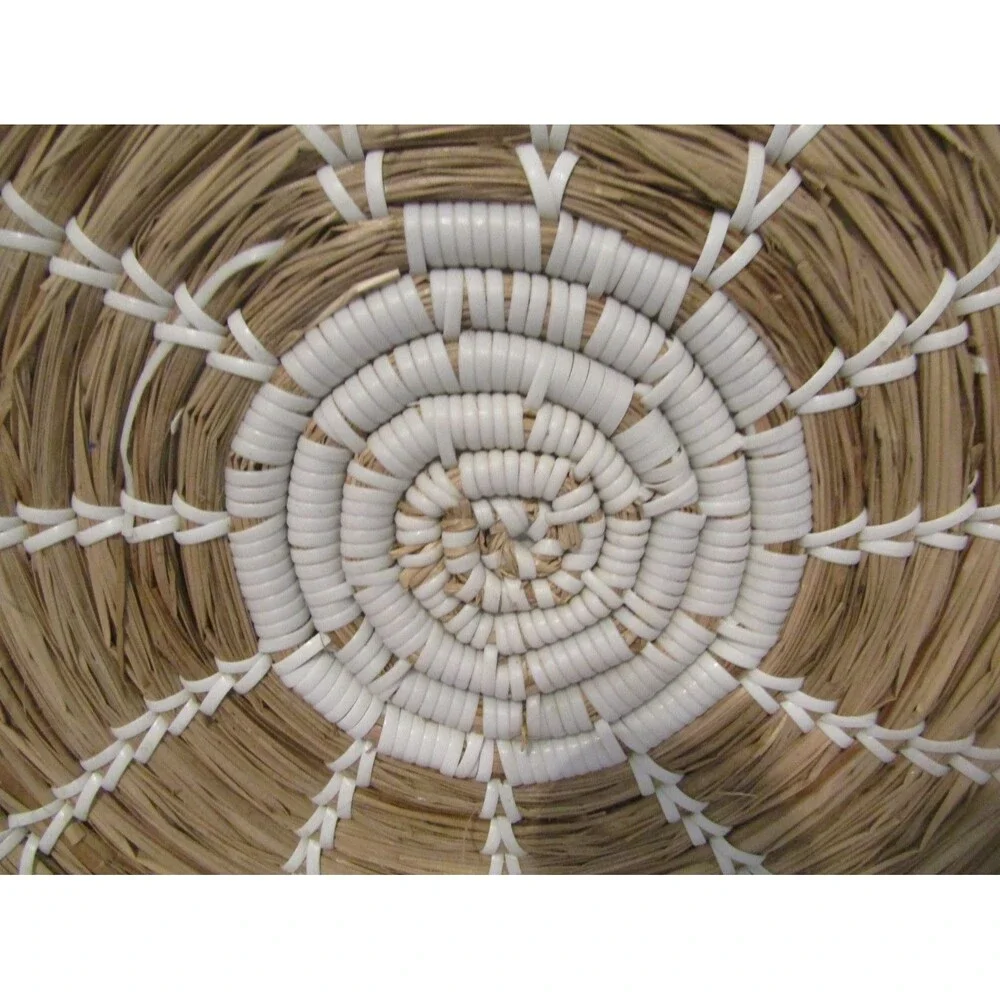 Large 20” Handwoven Wolof Basket Senegal African Wall Art Boho Home Decor